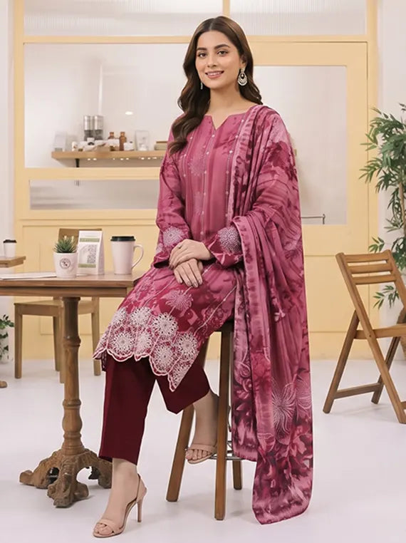 Miraas by Tawakkal Fabrics Unstitched Embroidered Staple Collection'26 (D-5930)