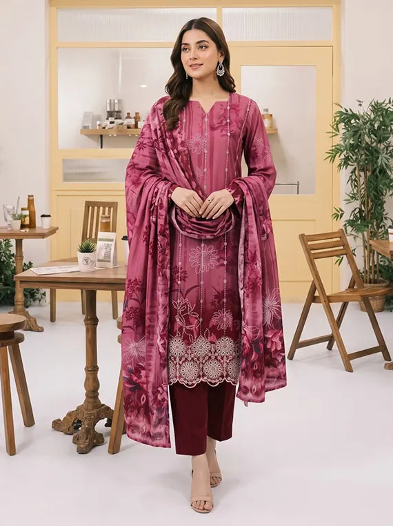 Miraas by Tawakkal Fabrics Unstitched Embroidered Staple Collection'26 (D-5930)