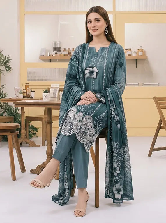 Miraas by Tawakkal Fabrics Unstitched Embroidered Staple Collection'26 (D-5933)
