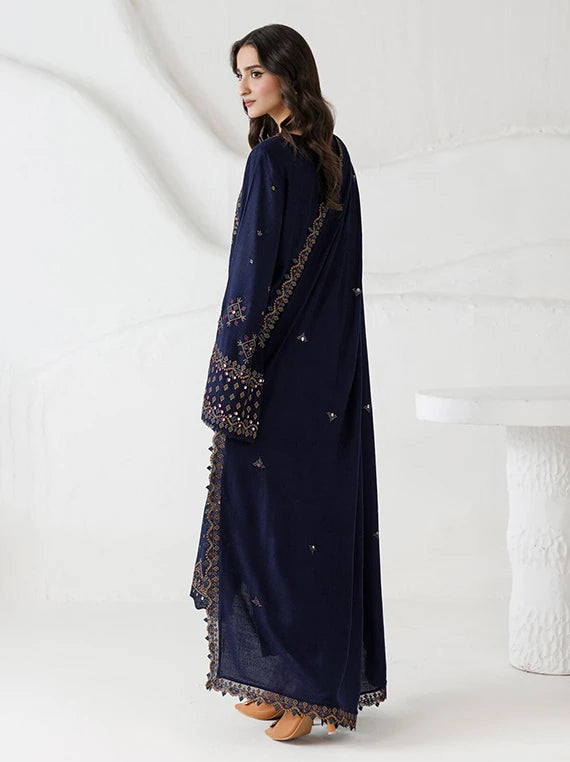 Miras by Daria Embroidered Leather Peach Unstitched Collection'26 (DA-161)
