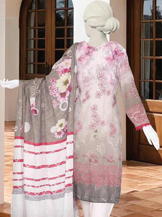 Mirha Embroidered Printed Lawn Collection 2026 Vol-02 (ABC-1545)
