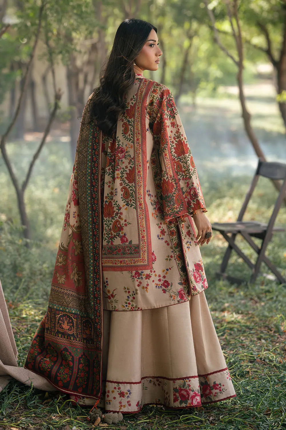 Misty Meadows by Gul Ahmed Printed Unstitched Pashmina Collection 26 (SP-62075)