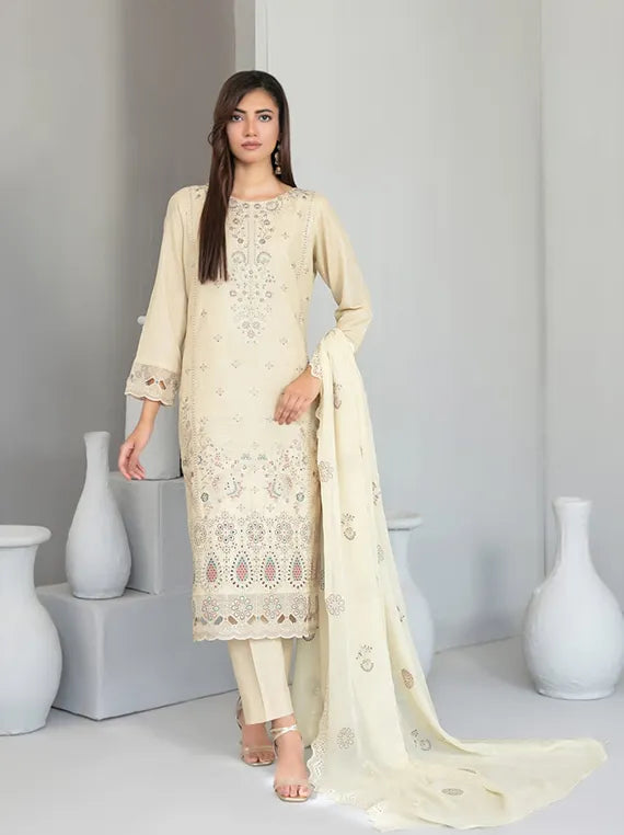 Mizal Embroidered Karandi Collection 2025 by Tawakkal Fabrics (D-4378)