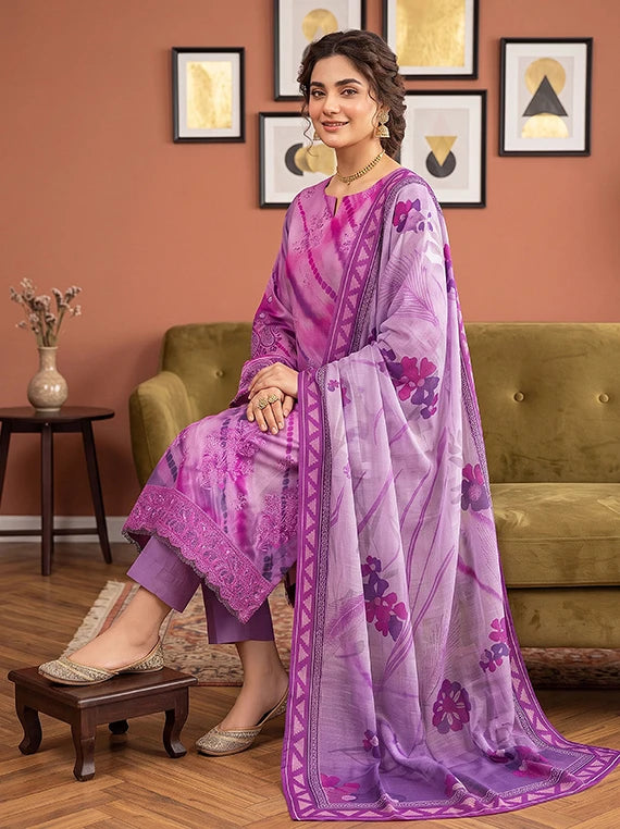 Modern Embroidered Viscose Slub Collection 2026 Vol-133 (D-05)