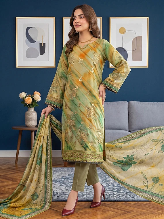 Modern Embroidered Viscose Slub Collection 2026 Vol-133 (D-10)