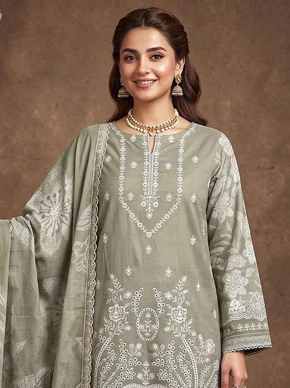 Modern Printed Embroidered Staple Collection 2026 Vol-136 (D-08)