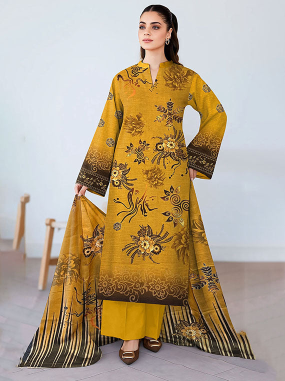 Modern Digital Printed Dhanak Collection 2025 Vol-186 (D-01)