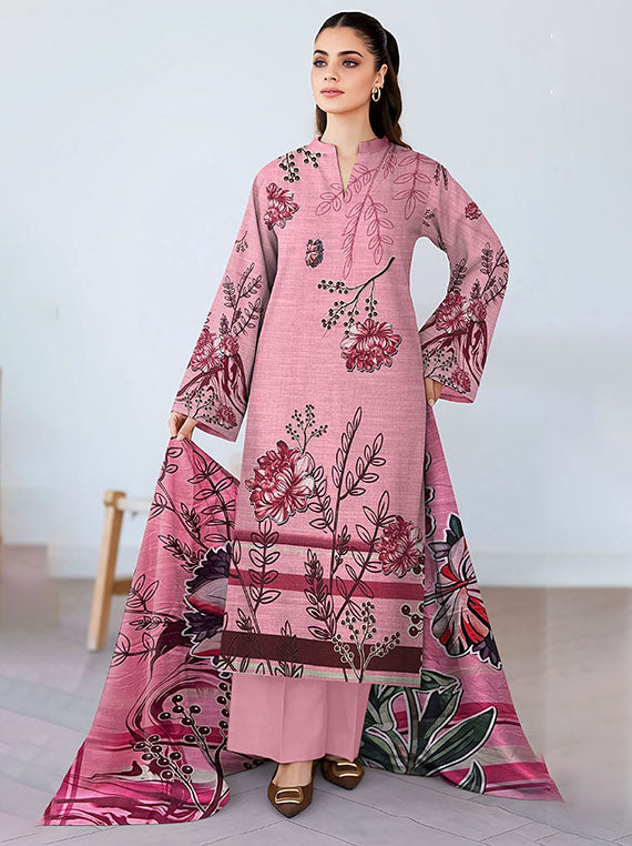 Modern Digital Printed Dhanak Collection 2025 Vol-186 (D-03)