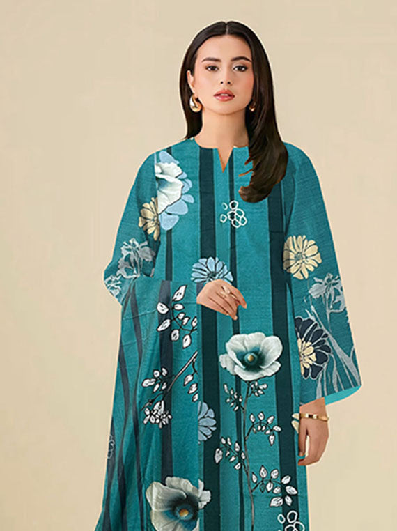 Modern Digital Printed Dhanak Collection 2025 Vol-186 (D-04)