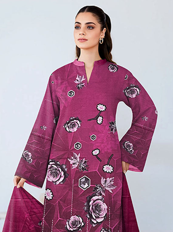 Modern Digital Printed Dhanak Collection 2025 Vol-186 (D-05)