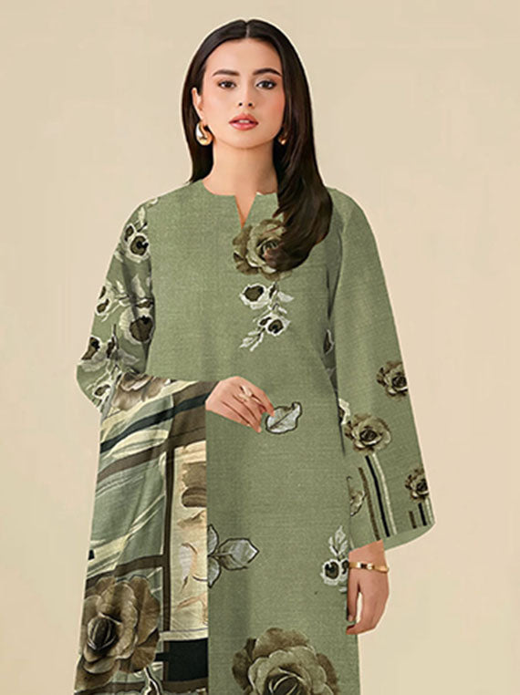 Modern Digital Printed Dhanak Collection 2025 Vol-186 (D-06)