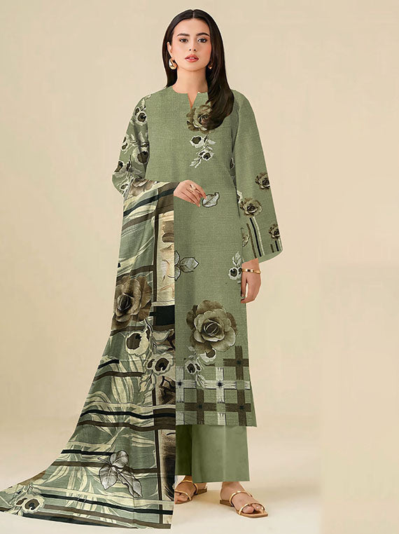 Modern Digital Printed Dhanak Collection 2025 Vol-186 (D-06)