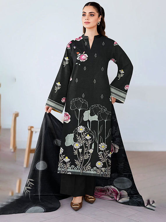 Modern Digital Printed Dhanak Collection 2025 Vol-186 (D-07)