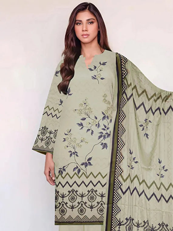 Modern Digital Printed Lawn Collection 2025 Vol-28 (D-01)