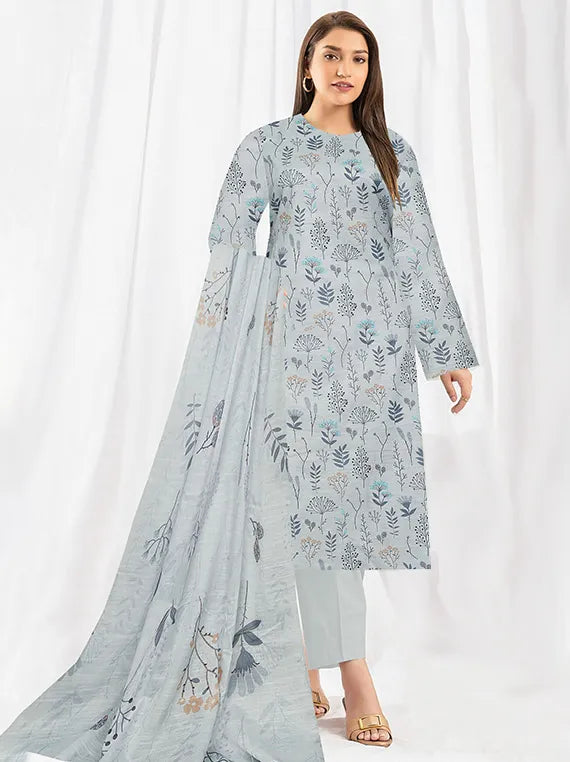 Modern Digital Printed Lawn Collection 2025 Vol-34 (D-06)