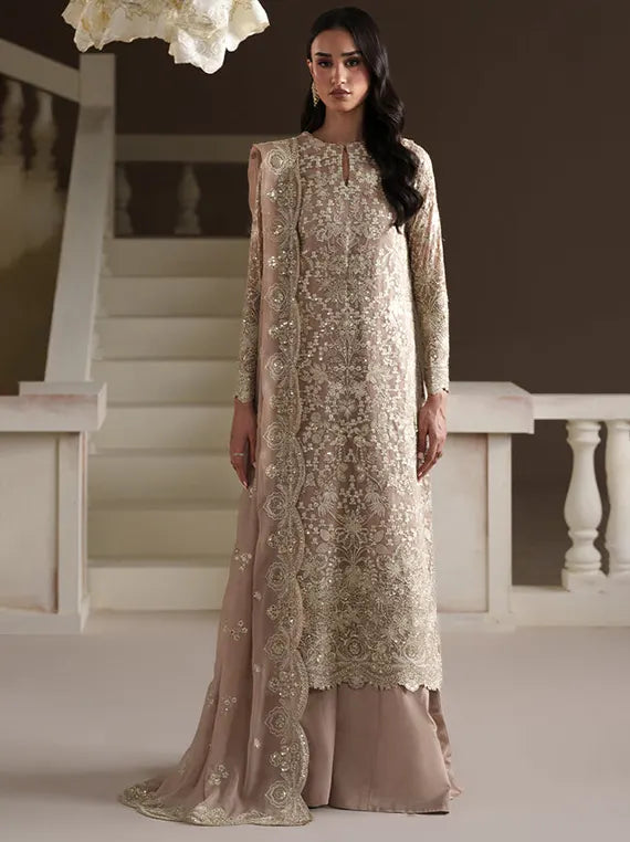 Modern Heirloom by Emaan Adeel Embroidery Chiffon Collection'26 (PEARL REVERIE)