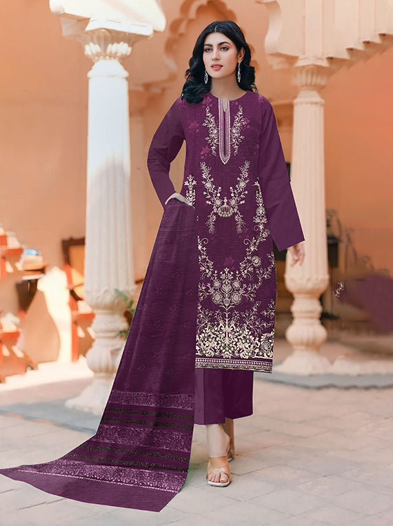 Modern Luxury Embroidered Collection 2025 Vol-119 (D-05)