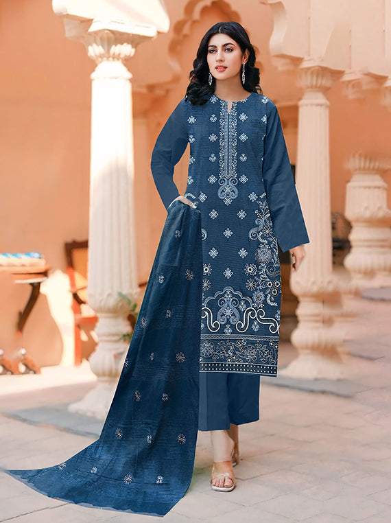 Modern Luxury Embroidered Collection 2025 Vol-167 (D-01)