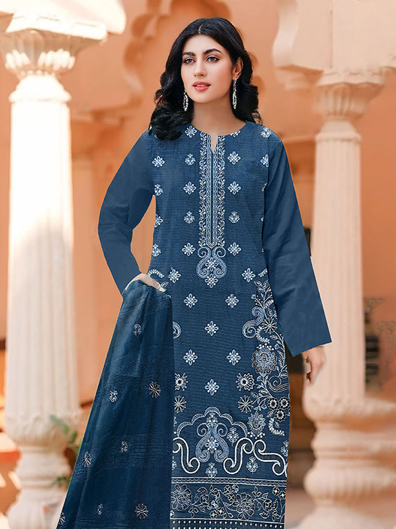Modern Luxury Embroidered Collection 2025 Vol-167 (D-01)