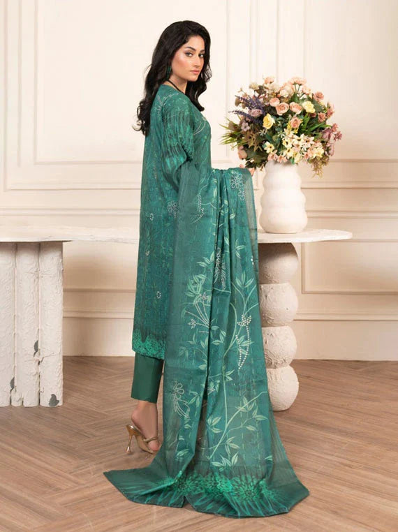 Modern Printed Embroidered Lawn Collection 2026 VOL-73 (D-07)