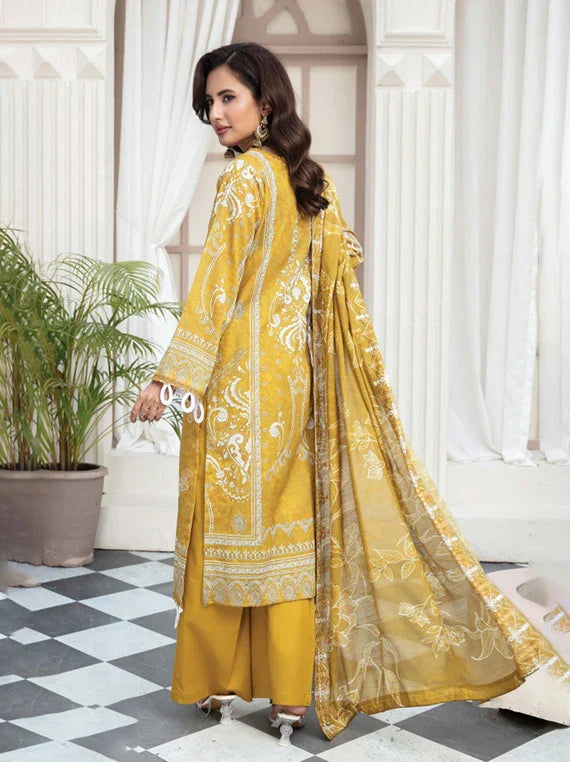 Modern Printed Embroidered Lawn Collection 2026 Vol-02 (D-04)