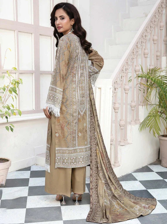 Modern Printed Embroidered Lawn Collection 2026 Vol-02 (D-06)