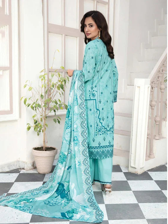 Modern Printed Embroidered Lawn Collection 2026 Vol-02 (D-07)