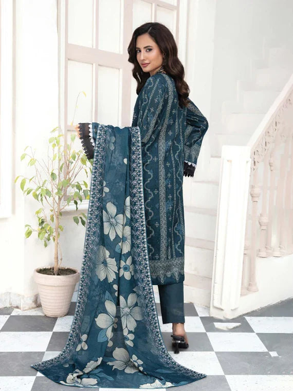 Modern Printed Embroidered Lawn Collection 2026 Vol-02 (D-08)