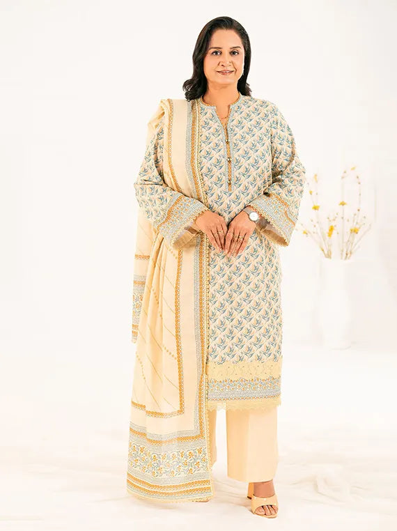 Mothers Love Printed Khaddar Collection 2025 by Gul Ahmed (K52105)