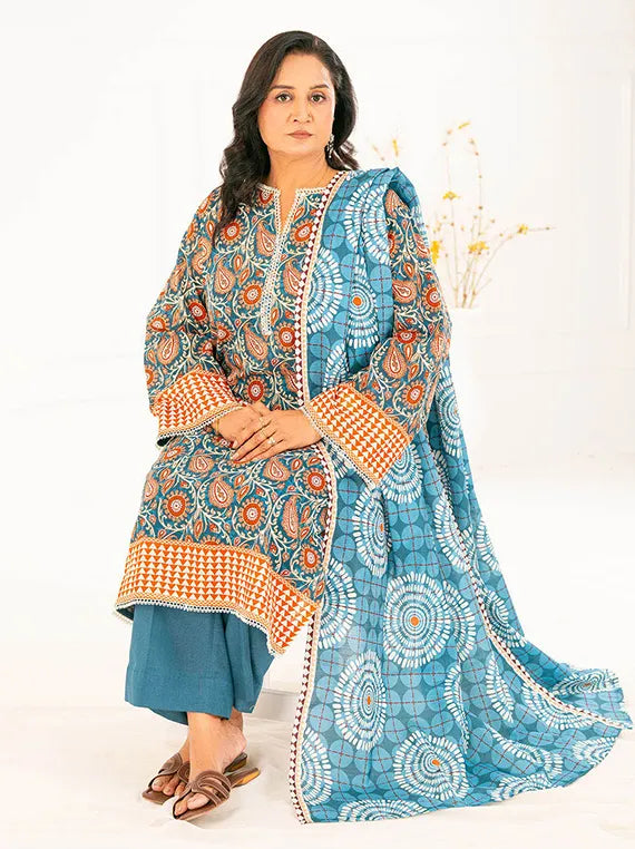 Mothers Love Printed Khaddar Collection 2025 by Gul Ahmed (K52108)