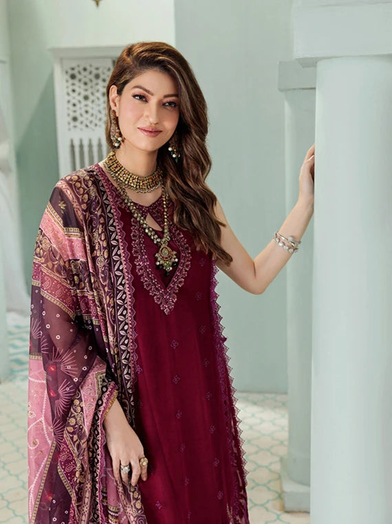 Multi Embroidered Fancy Chiffon Collection 2026 (D-06)