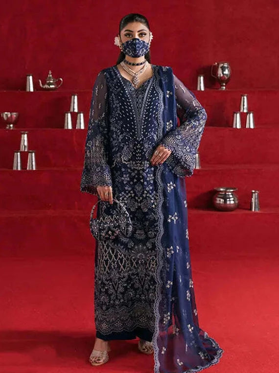 Multi Embroidered Fancy Chiffon Collection 2026 (KOH-103)