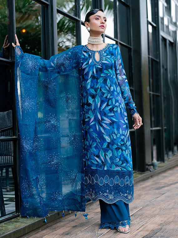 Multi Embroidered Fancy Chiffon Collection 2026 (NU2-153)