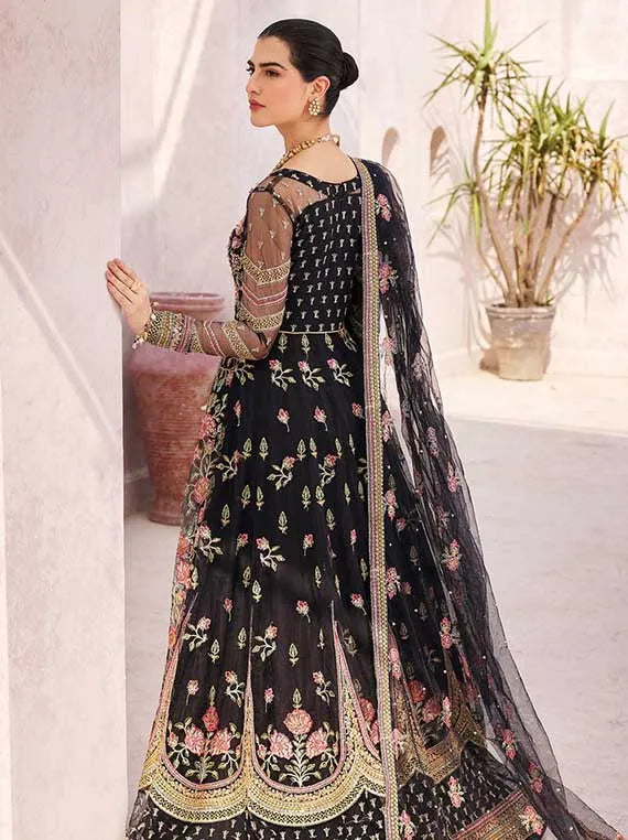 Multi Brand Embroidered Chiffon Collection 2025 (MH-205)