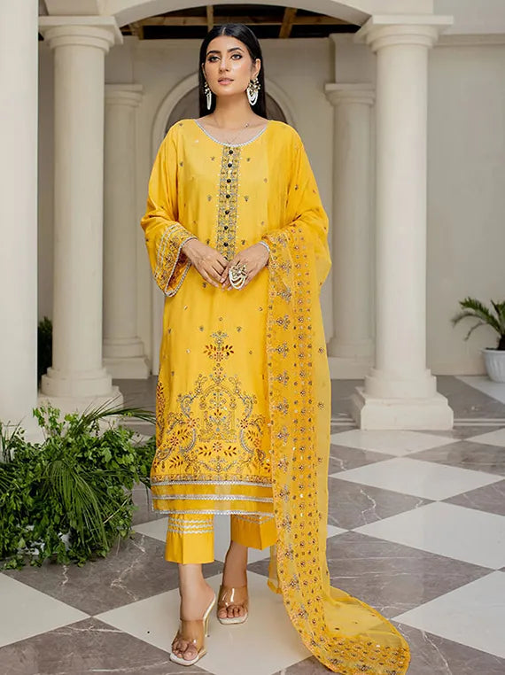 Multi Brand Embroidered Collection 2026 by Umar Poshak (D-02 Sanam Saeed)