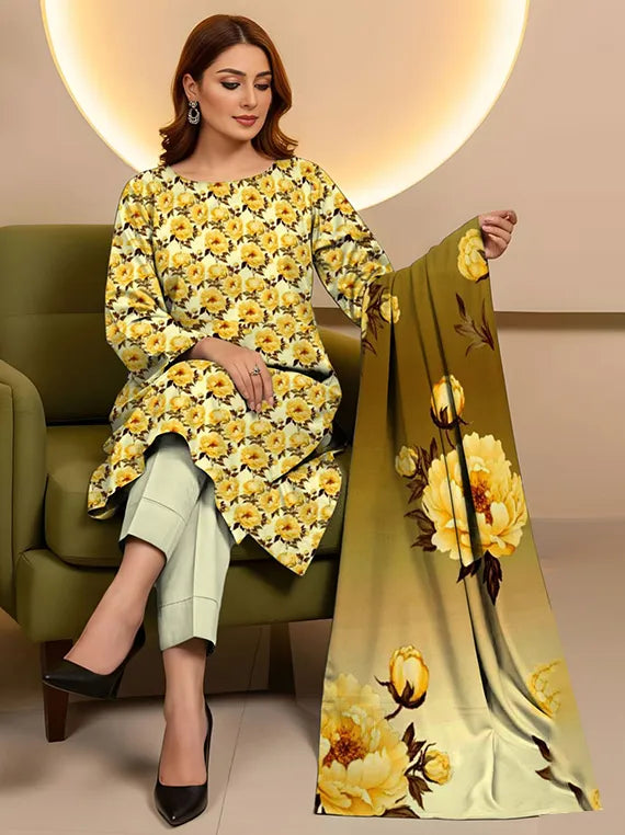 Muzlin Printed Viscose Collection 2025 Vol-841 by Aima Fabrics (D-10)