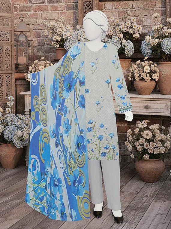 NAZISH by ABC Chikankari Printed Lawn Collection 2026 (D-01)