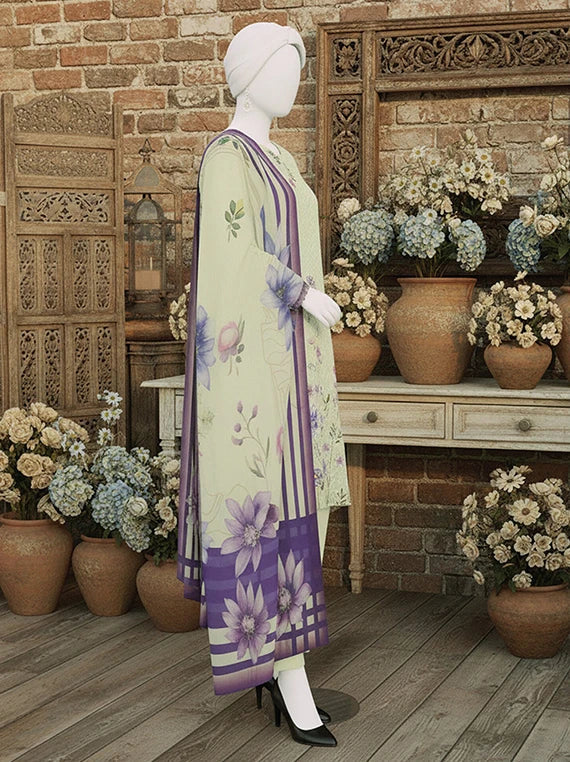 NAZISH by ABC Chikankari Printed Lawn Collection 2026 (D-05)