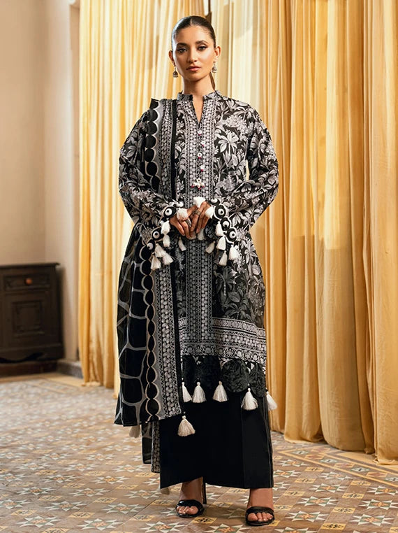 NOIR & BLANC by Gul Ahmed Printed Lawn Collection 2026 (B-62010)