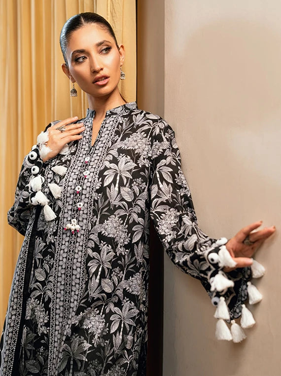 NOIR & BLANC by Gul Ahmed Printed Lawn Collection 2026 (B-62010)