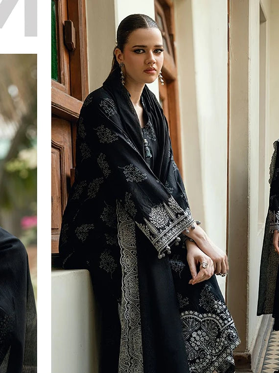NOIR & BLANC by Gul Ahmed Printed Lawn Collection 2026 (DN-52028)