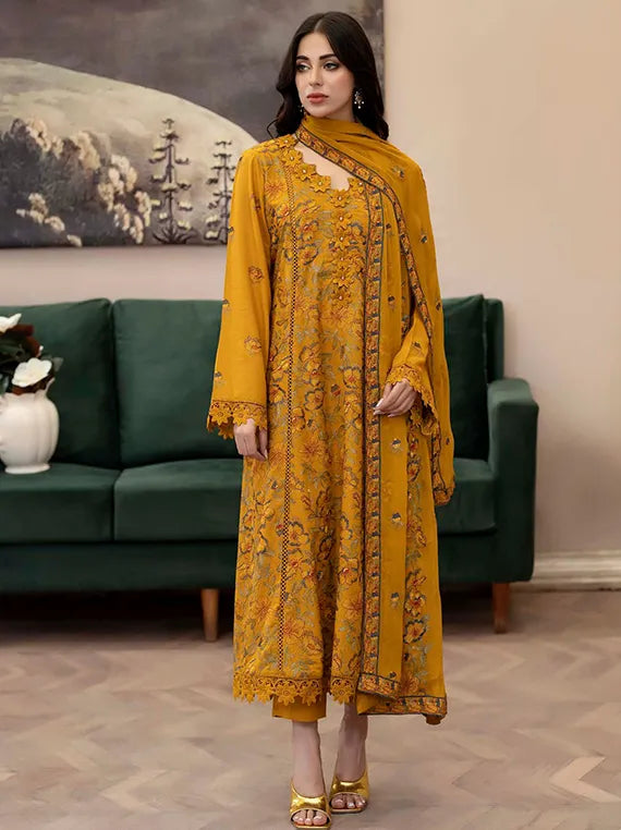 NOOR-E-FAJAR Marjjan Embroidered Karandi Collection 2025 by Raeesa (KR-235)