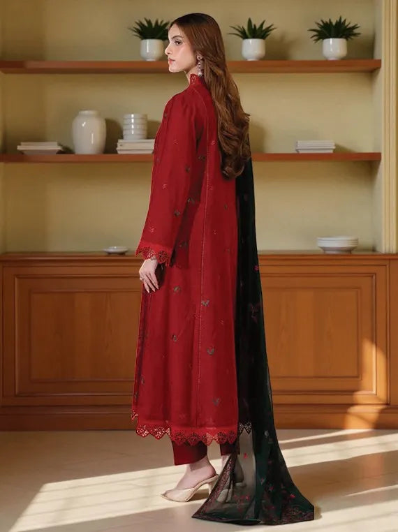 NOOR-E-FAJAR by Miraal Embroidered Karandi Collection 2025 (KR-245)