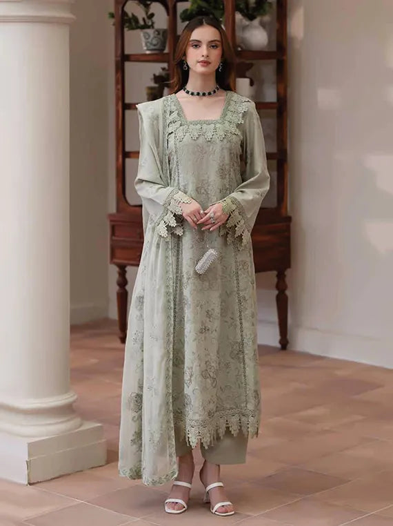 NOOR-E-FAJAR by Miraal Embroidered Karandi Collection 2025 (KR-246)