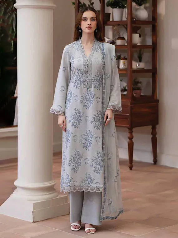 NOOR-E-FAJAR by Miraal Embroidered Karandi Collection 2025 (KR-248)