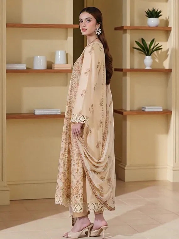 NOOR-E-FAJAR by Miraal Embroidered Karandi Collection 2025 (KR-251)