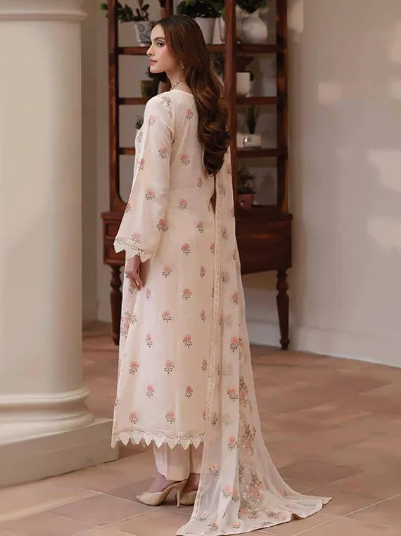 NOOR-E-FAJAR by Miraal Embroidered Karandi Collection 2025 (KR-252)