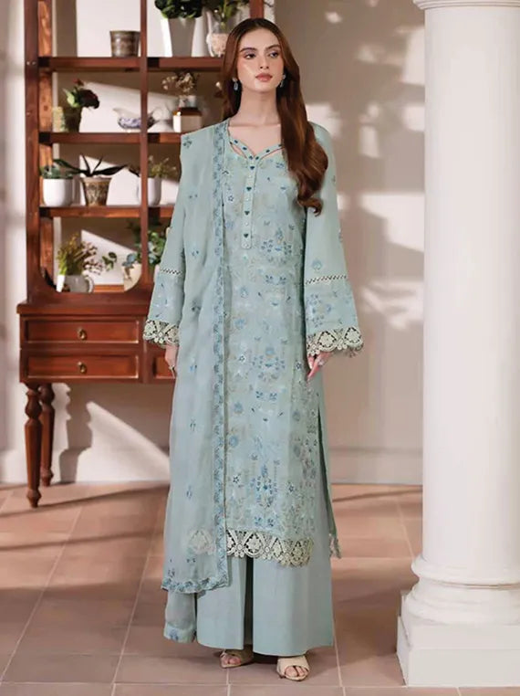 NOOR-E-FAJAR by Miraal Embroidered Karandi Collection 2025 (KR-253)