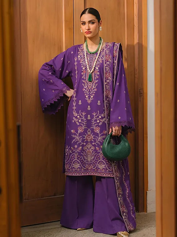 NOOR by Fantak Embroidered Viscous Unstitched Collection'26 Vol-604 (D-03)