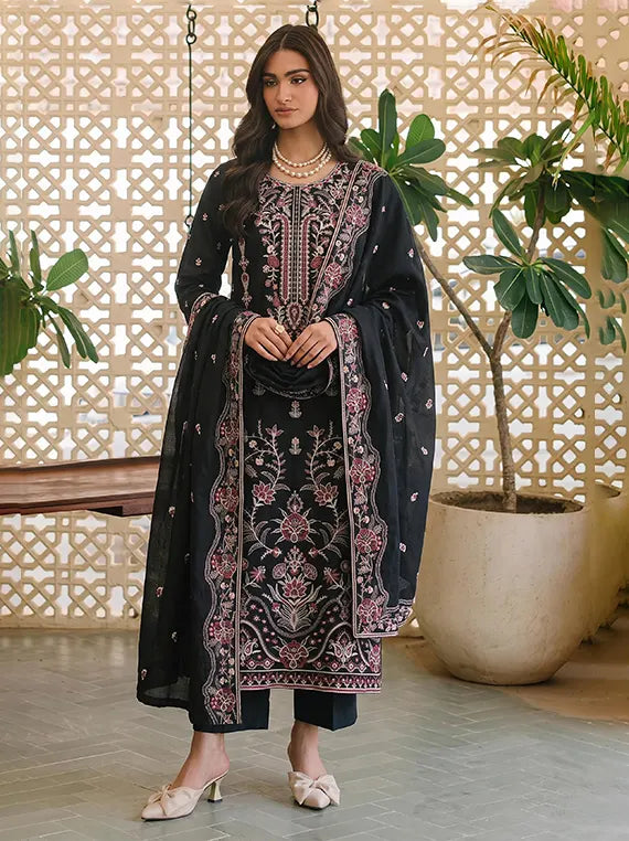 NOOR by Fantak Embroidered Viscous Unstitched Collection'26 Vol-604 (D-04)